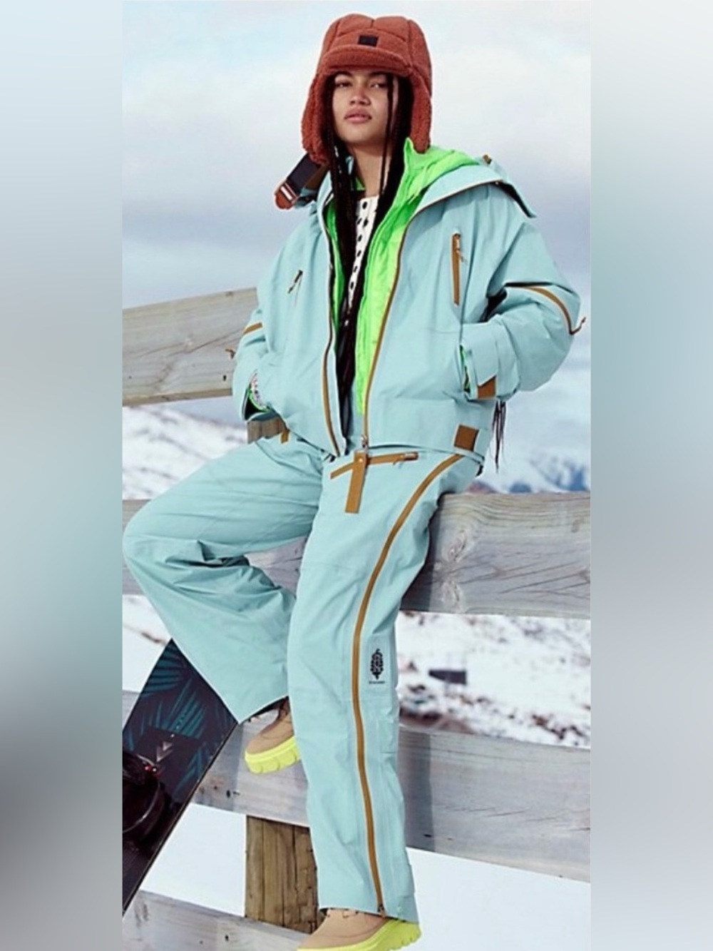 Free People Zephyr Ski Shell Packable Jacket